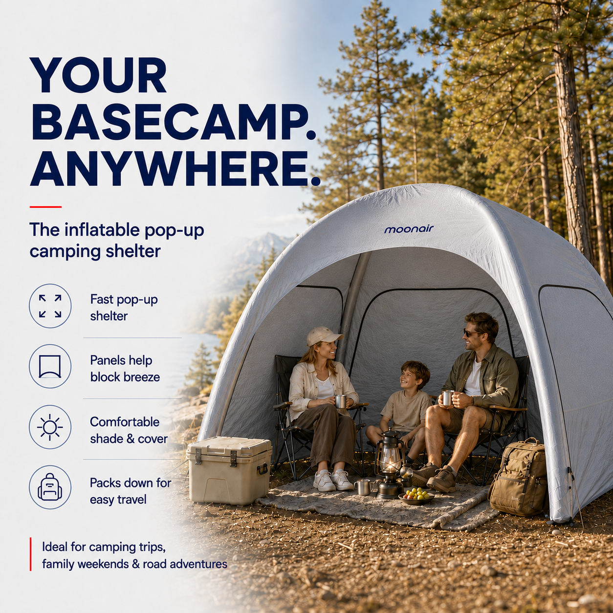 Moonair – The Ultimate Inflatable Pop-Up Shelter
