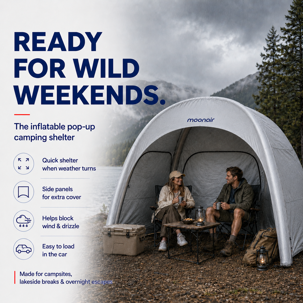 Moonair – The Ultimate Inflatable Pop-Up Shelter